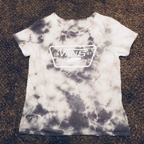 Vans Tops - Vans gray tie die t shirt